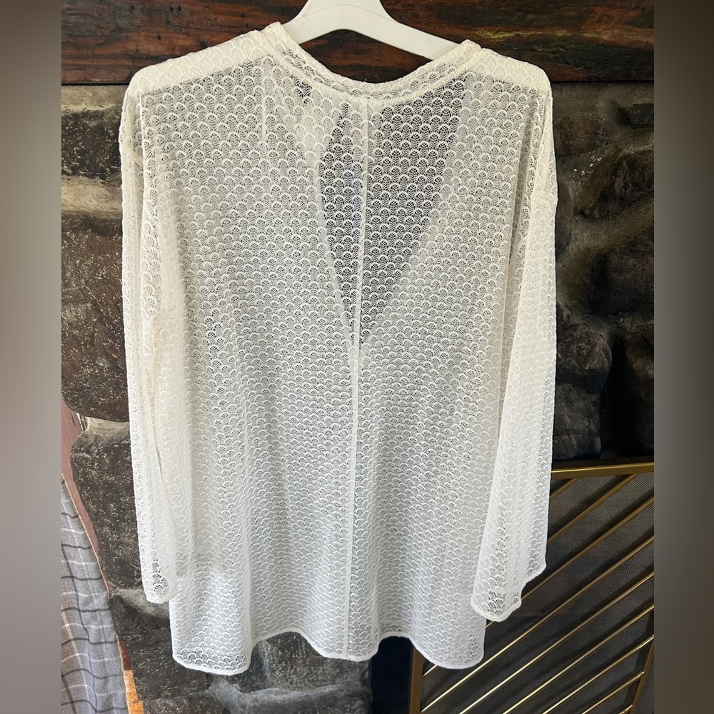 H&M White Knit Beach Coverup - Picture 5 of 5